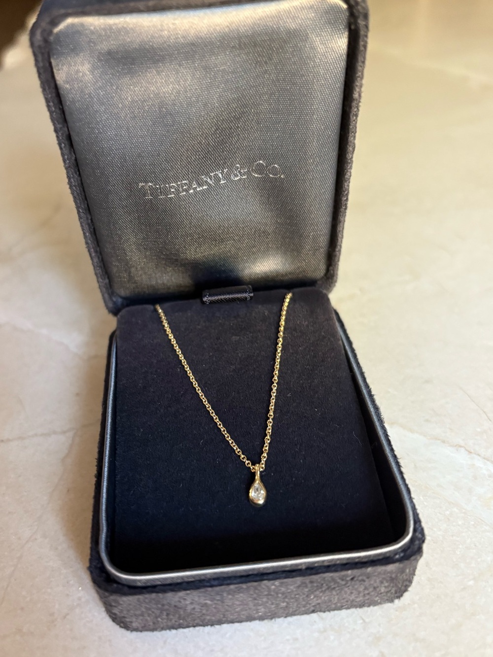 Tiffany & Co. Elsa Peretti Diamonds by the Yard Pendant Necklace - Yellow Gold - Picture 3 of 12